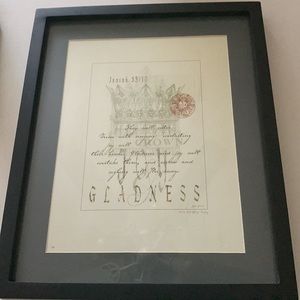 Isaiah 35:10 plaque in excellent condition.